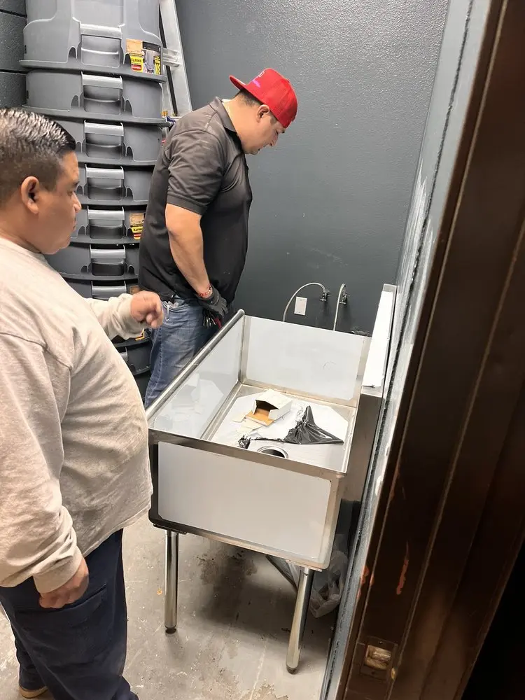 Commercial plumbing and sink installation in South Trail